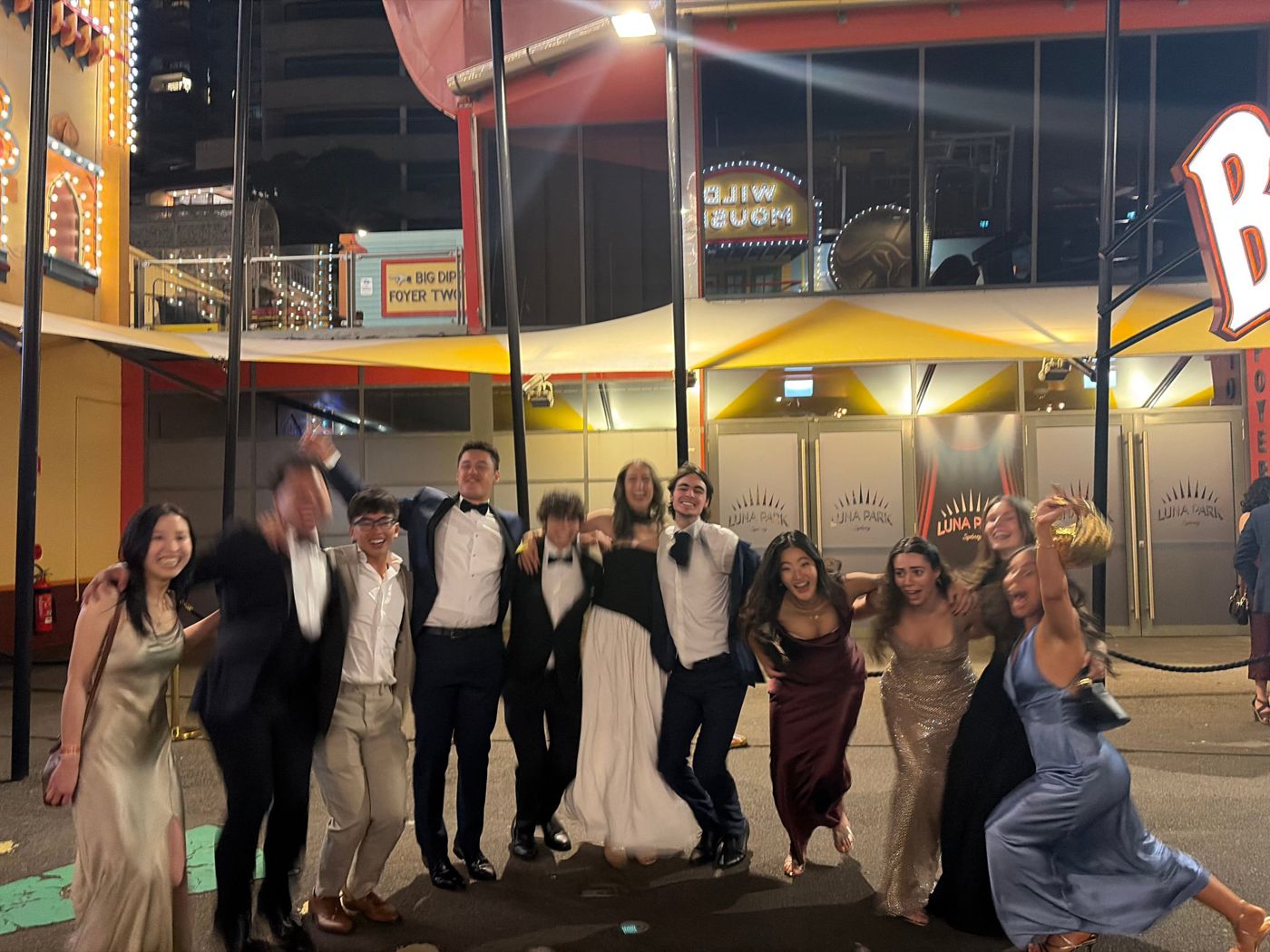 Shine team members having fun together
