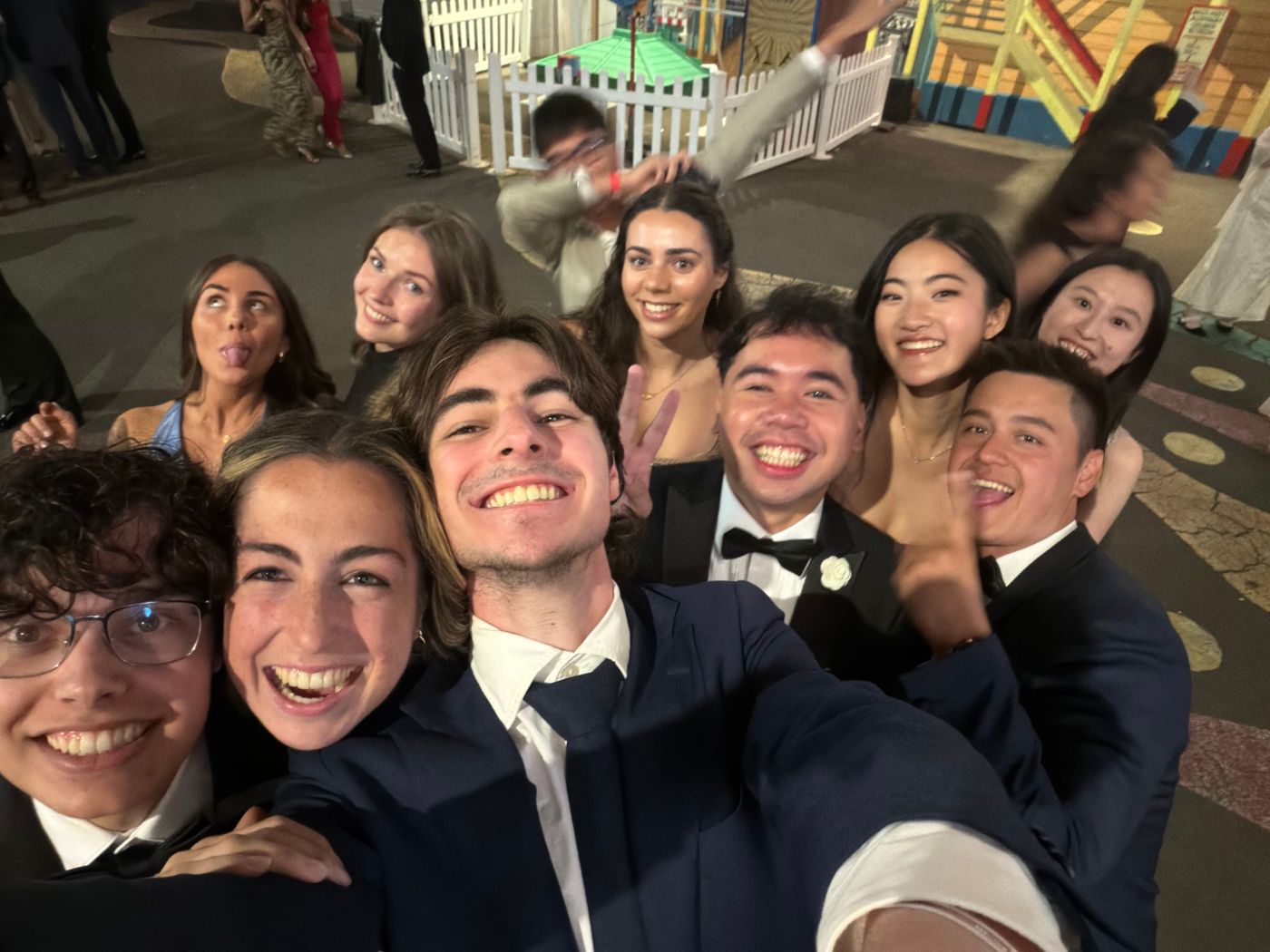 Shine team members having fun together